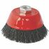 Wire Cup Brush Crimped Plain 100mmxm14 Blister